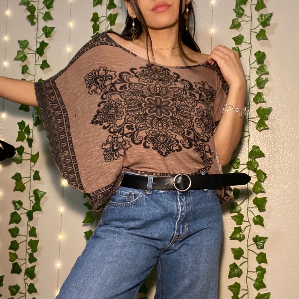 Brown blouse